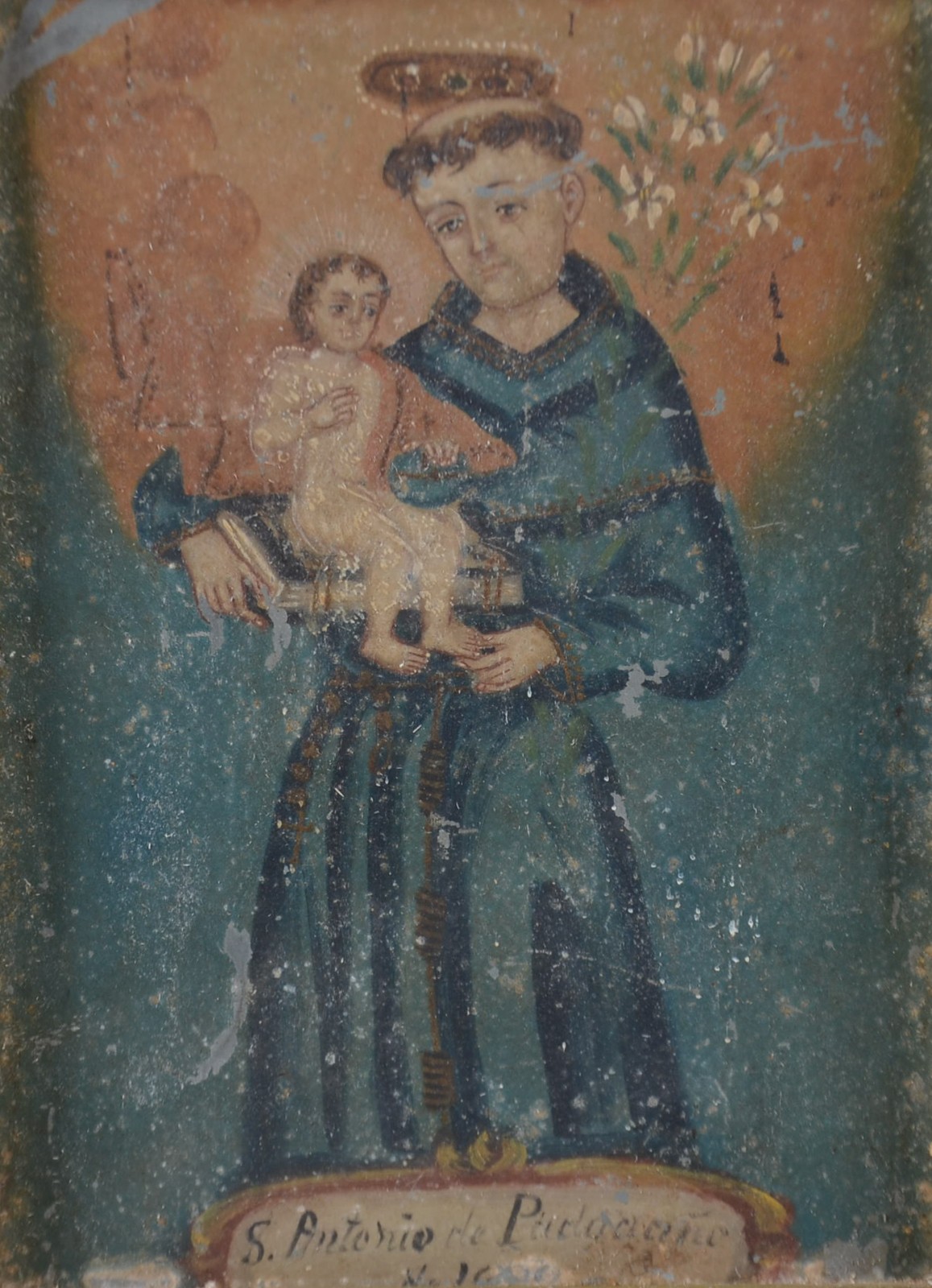 Escola Cusquenha (1538), Santo Com Menino - foto 1 de 11