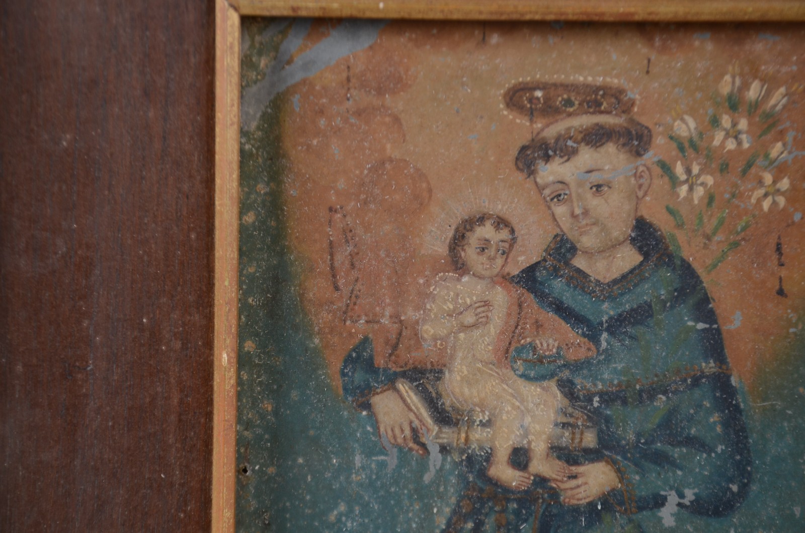 Escola Cusquenha (1538), Santo Com Menino - foto 4 de 11