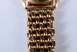 Omega (1848),  - Relógio Omega de pulso com caixa e pulseira de ouro 18 k. (Por motivos de segurança a peça não se encontra na loja).<br><br>