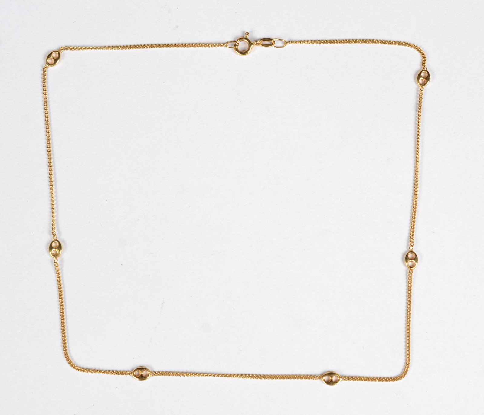 Colar de ouro 18 k. (Por motivos de segurança a peça não se encontra... - foto 1 de 9