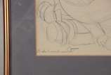 Di Cavalcanti (1897-1976), Sem título - Desenho a lápis sobre papel. Assinado.