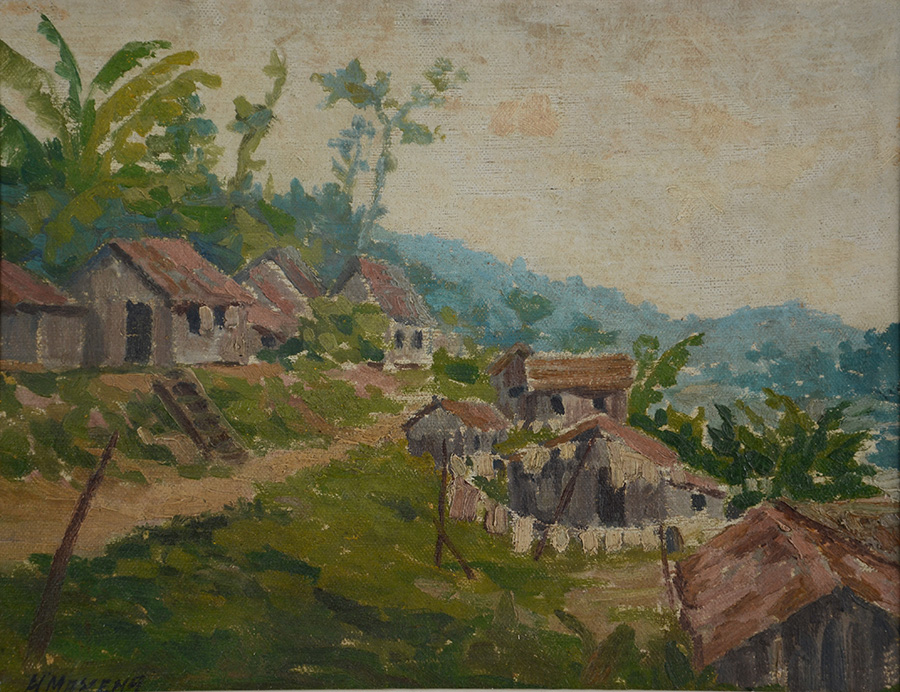 H. MACENA - Paisagem - ostcm - 38 x 49 - foto 2 de 3