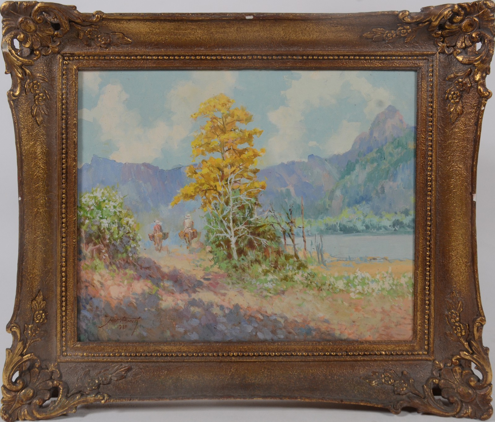 Armando Vianna (1897-1992), Paisagem Com Figuras - foto 2 de 8