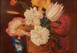 Nilton Mendonça (1952), Flores - Óleo sobre tela.