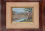 RENATO CATALDI (1909/1981), Paisagem Com Riacho - Óleo sobre eucatex.