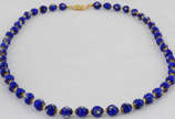 Colar de murano - italiano   cores azul e branc... - Colar de murano - italiano   cores azul e branco fecho em ouro  18k 