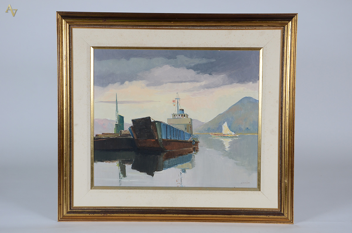 E. CARLSON - Barco - ost - 47 x 55 - foto 1 de 3