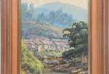 Maria Campos (1940), Passagem de Mariana, MG. - Óleo sobre tela. Acompanha livro da artista, Editora Egral .