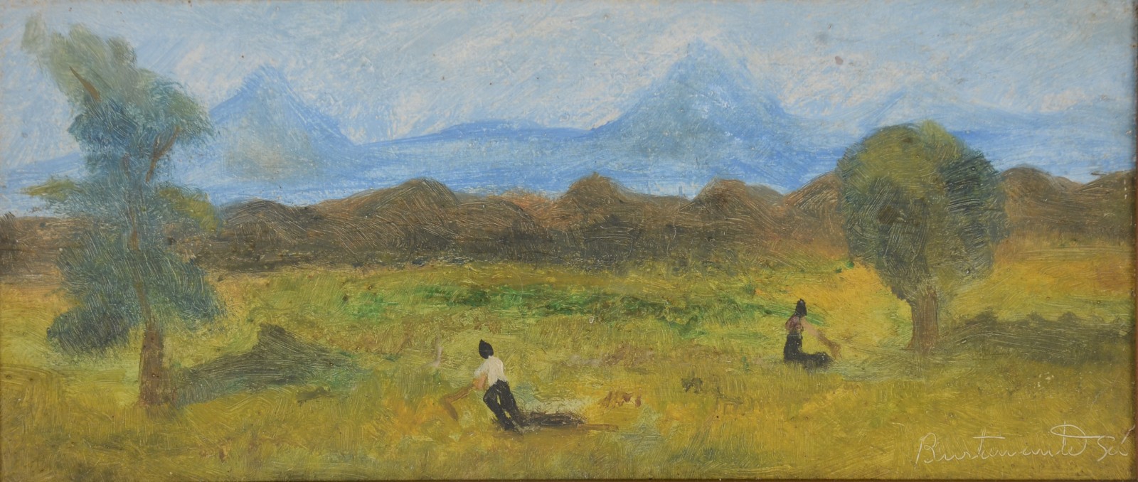 Bustamante Sá (1907-1988), Paisagem Com Figuras - foto 1 de 11