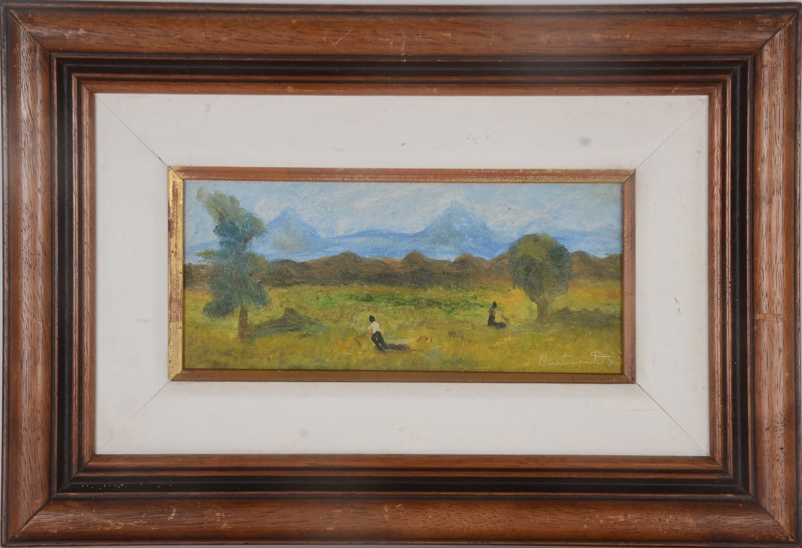 Bustamante Sá (1907-1988), Paisagem Com Figuras - foto 2 de 11
