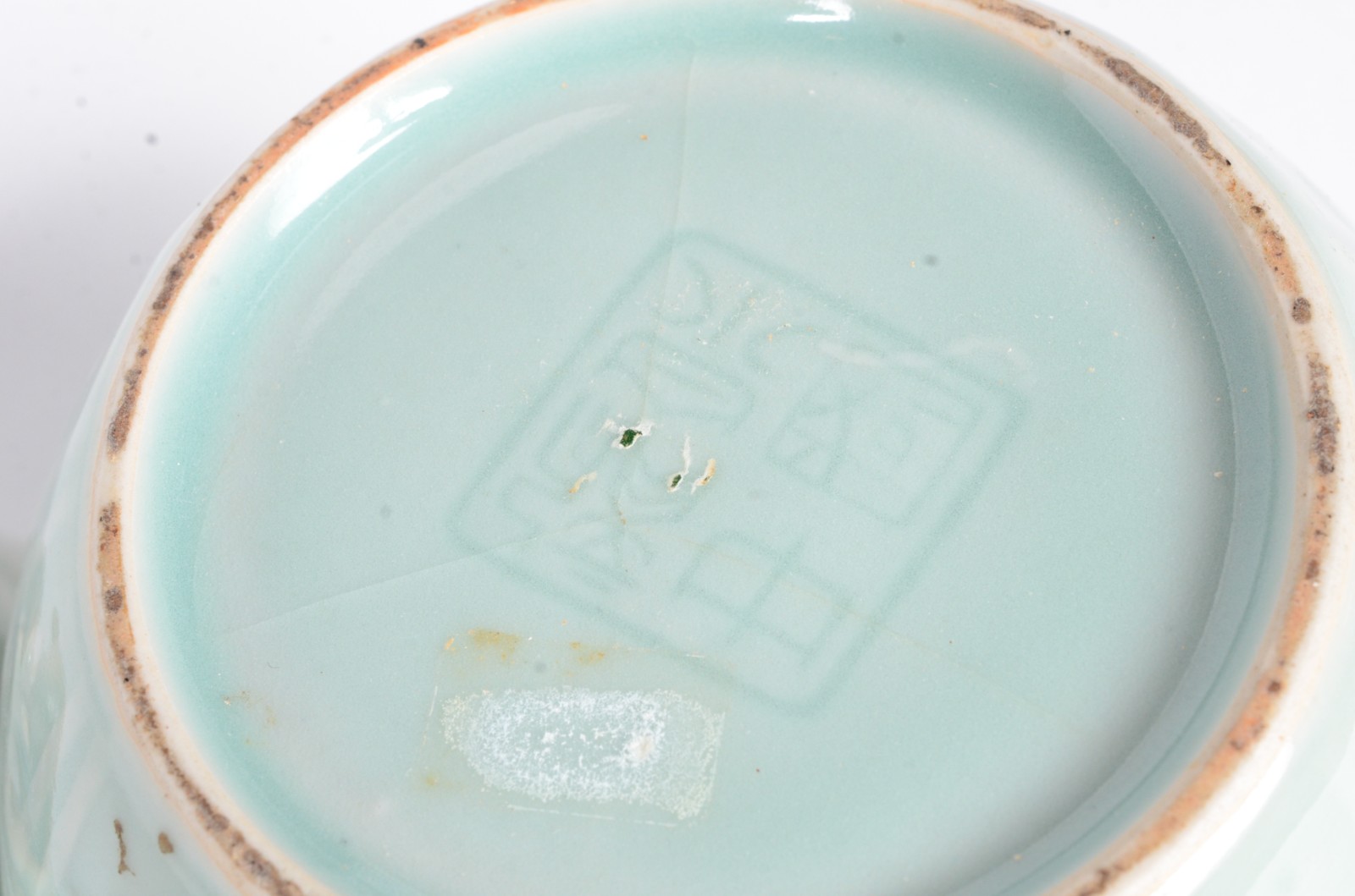 Sete peças de porcelana verde Celadon, sendo: potiche, solifleur... - foto 9 de 9