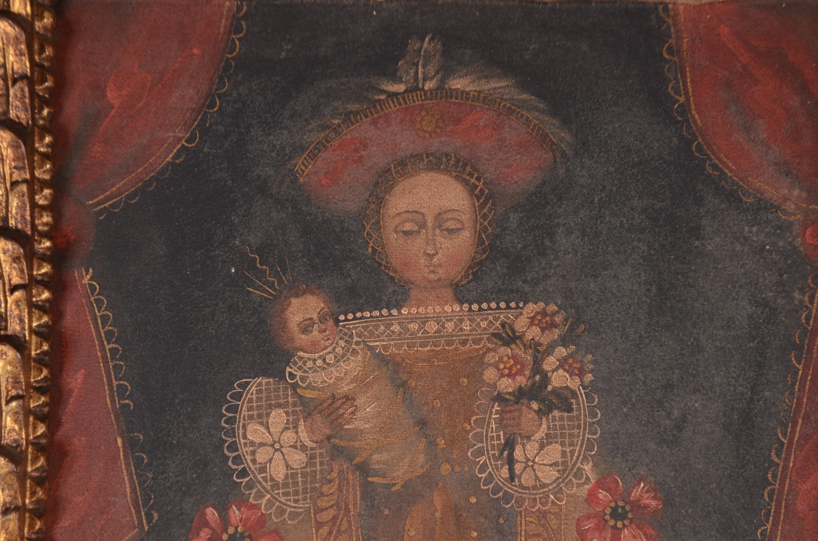 Escola Cusquenha (1538), Nossa Senhora com Menino - foto 3 de 7