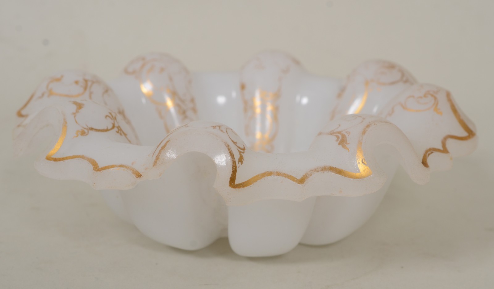 Pequena fruteira com base de prata e bowl de cristal overlay... - foto 6 de 11