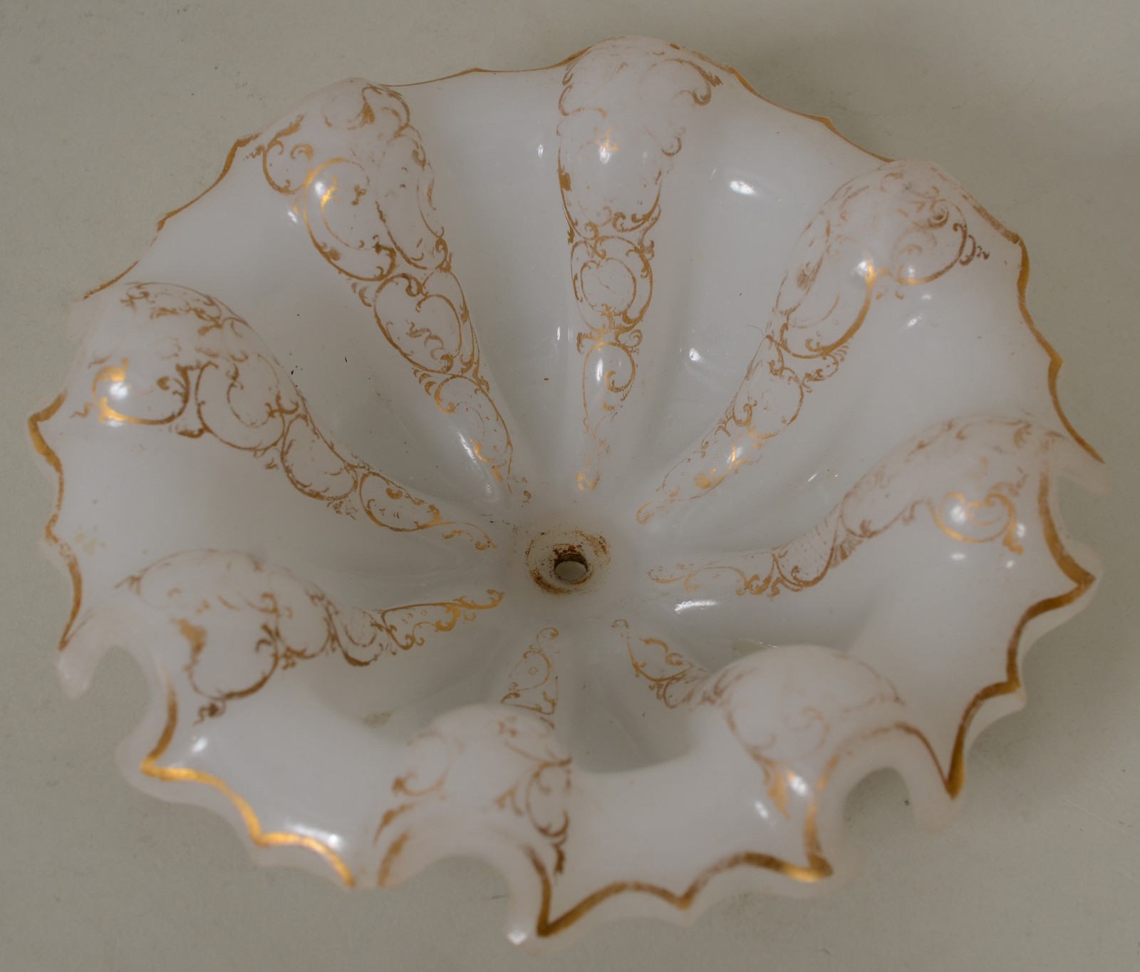 Pequena fruteira com base de prata e bowl de cristal overlay... - foto 8 de 11