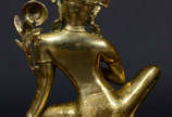 Estatueta de bronze representando deusa tailandesa - Estatueta de bronze representando deusa tailandesa