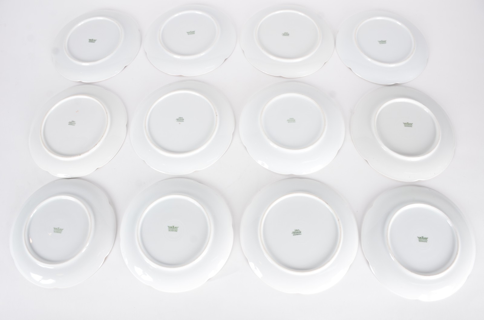 Conjunto com doze pratos para sobremesa de porcelana alemã da... - foto 9 de 11