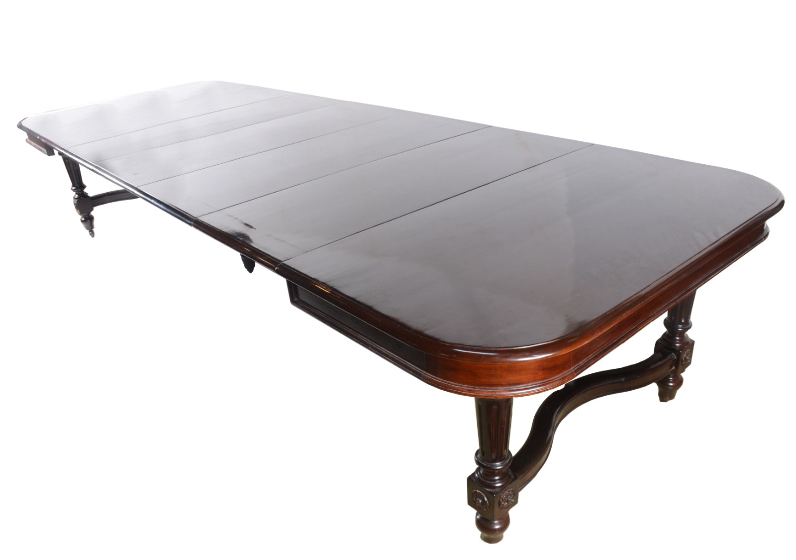 Conjunto para sala de jantar, composto de mesa de madeira nobre... - foto 3 de 11