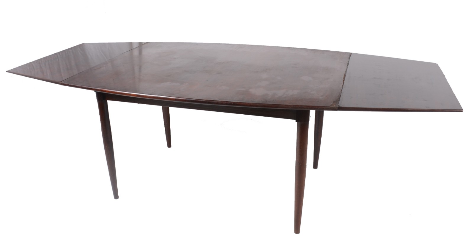 Mesa de jantar de madeira nobre, tábuas extensoras nas cabeceiras (93... - foto 2 de 11