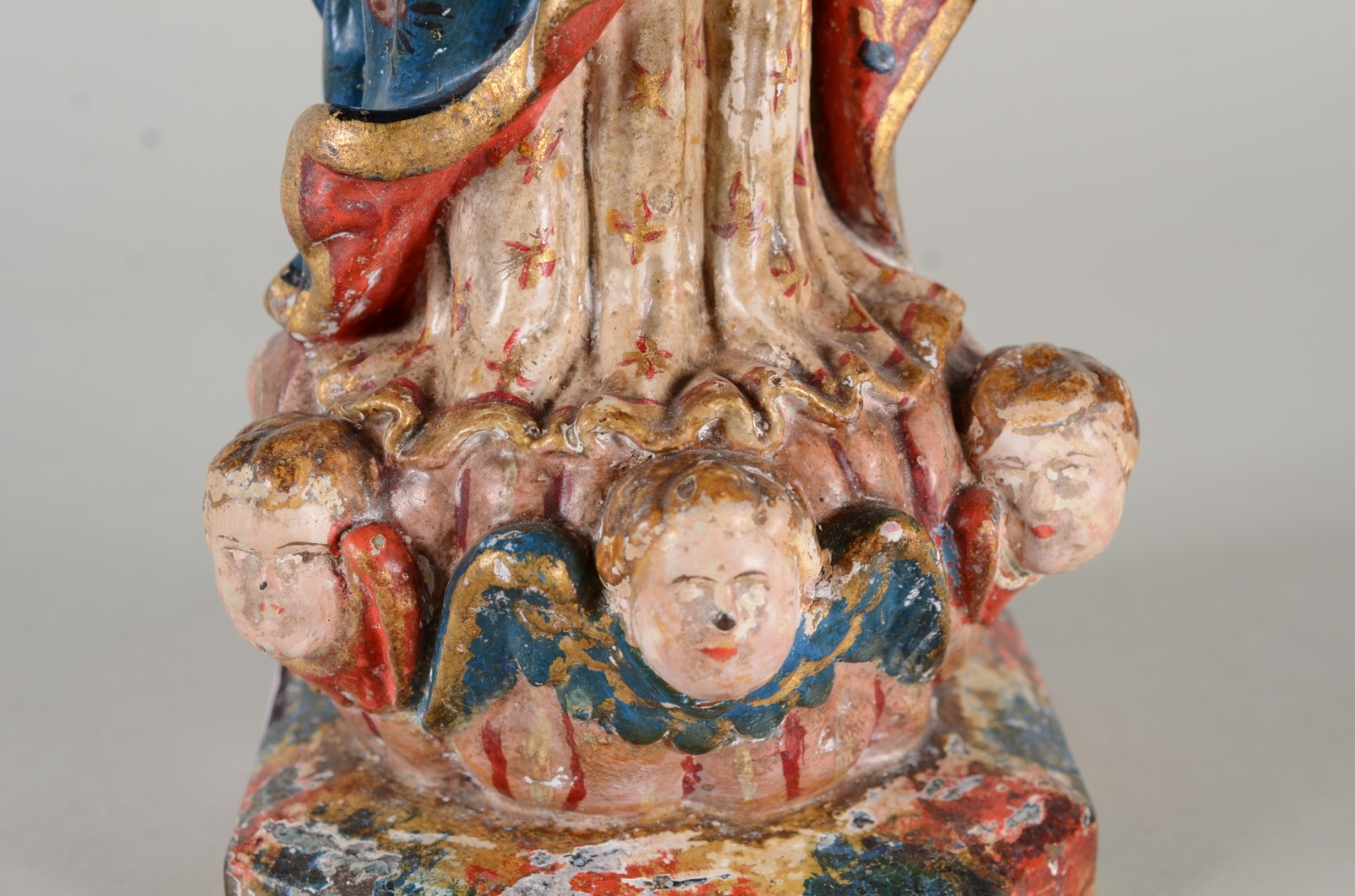 Nossa Senhora da Conceição - Antiga Imagem de pedra sabão e terracota... - foto 6 de 8