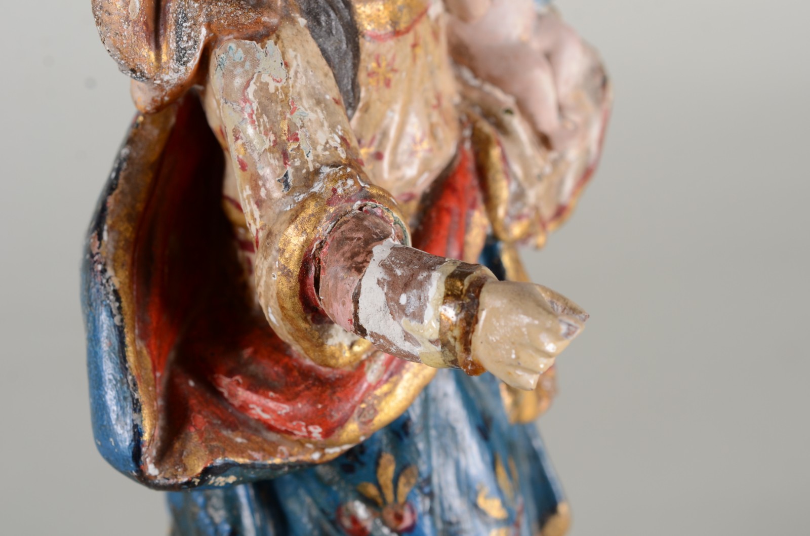 Nossa Senhora da Conceição - Antiga Imagem de pedra sabão e terracota... - foto 8 de 8