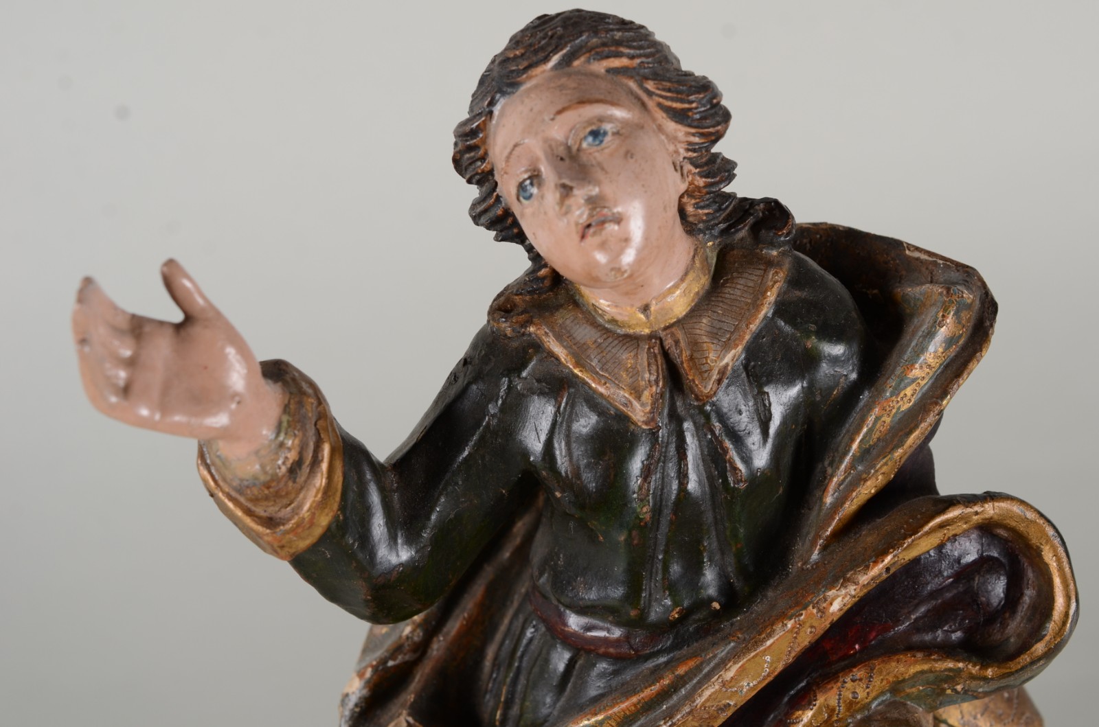 São João Evangelista - Antiga Imagem de calvário de madeira... - foto 2 de 10