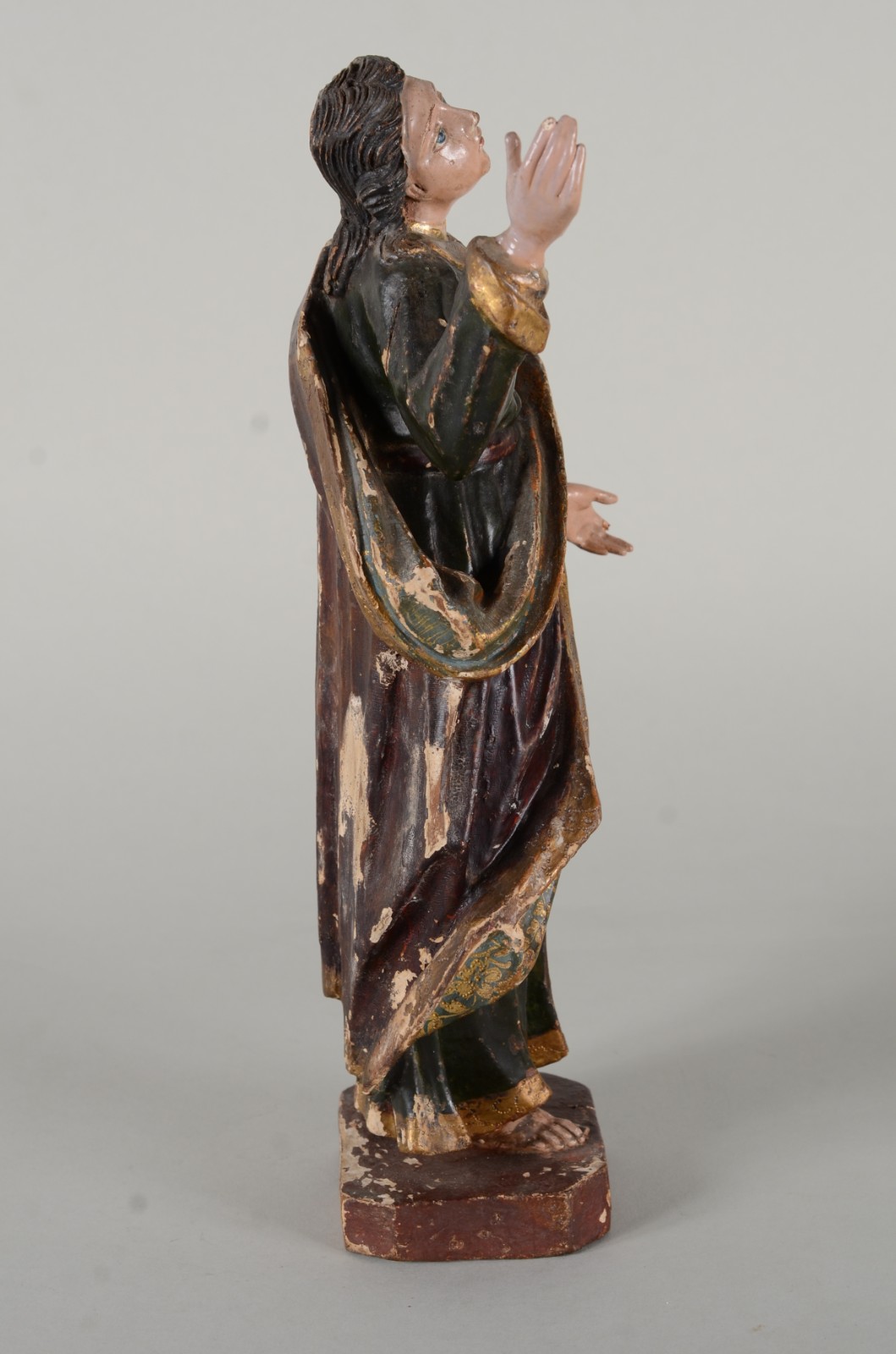 São João Evangelista - Antiga Imagem de calvário de madeira... - foto 6 de 10