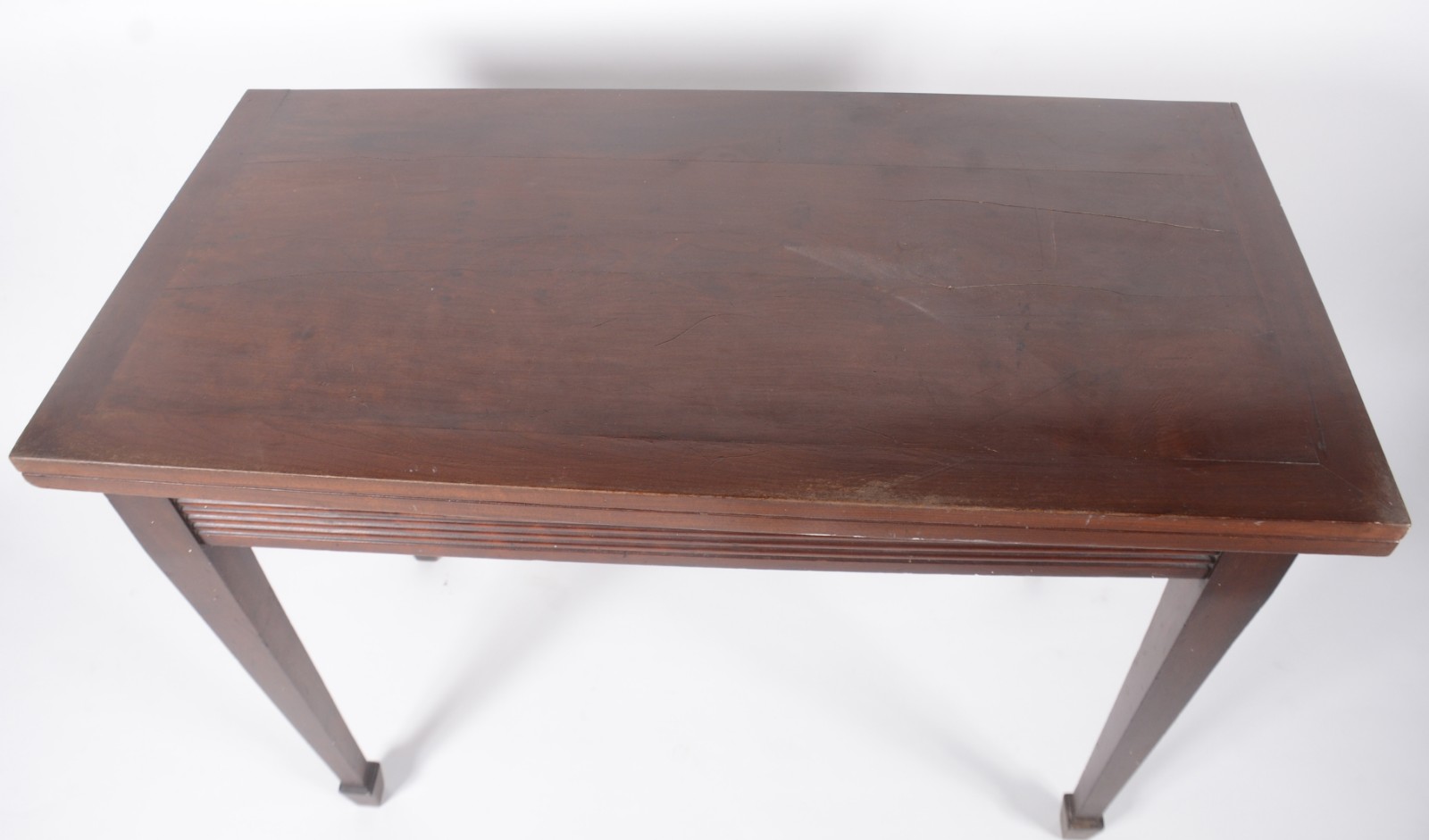 Mesa de jogo/console de madeira nobre, tampo dobrável com parte... - foto 10 de 11