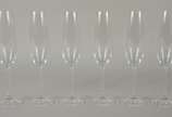 Seis flutes de cristal para champagne, 230 ml.<br> - Seis flutes de cristal para champagne, 230 ml.<br>
