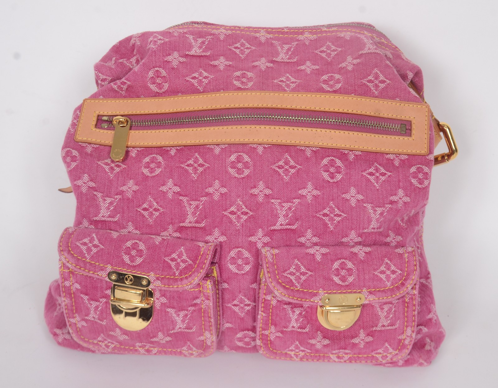 Louis Vuitton (1854), Monogram denim shoulder Baggy pink - foto 2 de 10