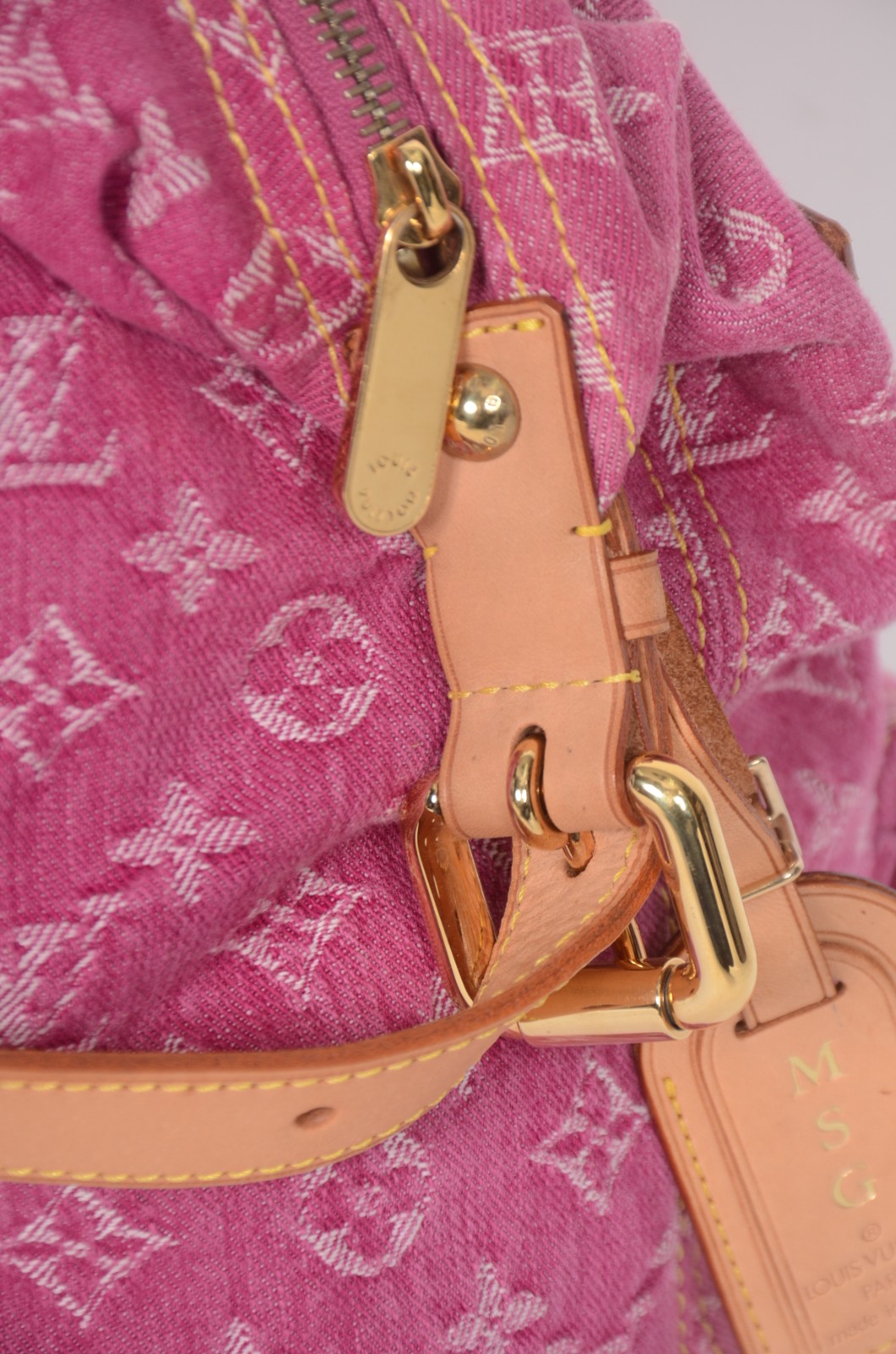 Louis Vuitton (1854), Monogram denim shoulder Baggy pink - foto 7 de 10