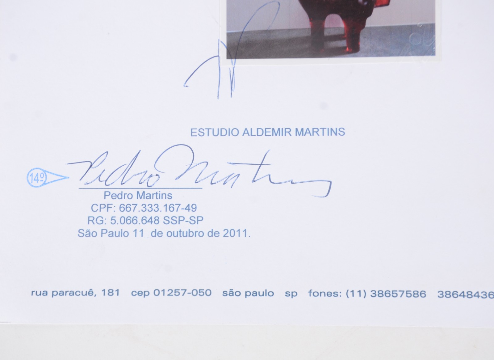 Aldemir Martins (1922-2006), Cavalo Vermelho - foto 9 de 10