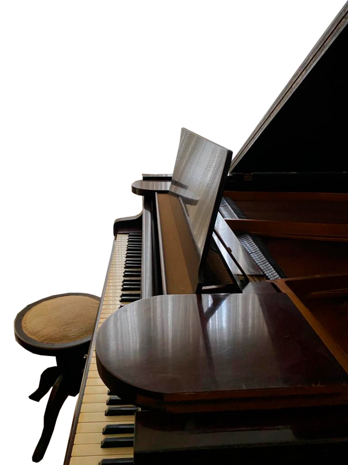 Piano de 1/4 de cauda. Acompanha banqueta. Pequenos arranhões na... - foto 2 de 9