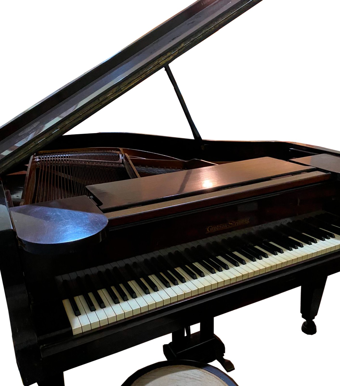 Piano de 1/4 de cauda. Acompanha banqueta. Pequenos arranhões na... - foto 1 de 9