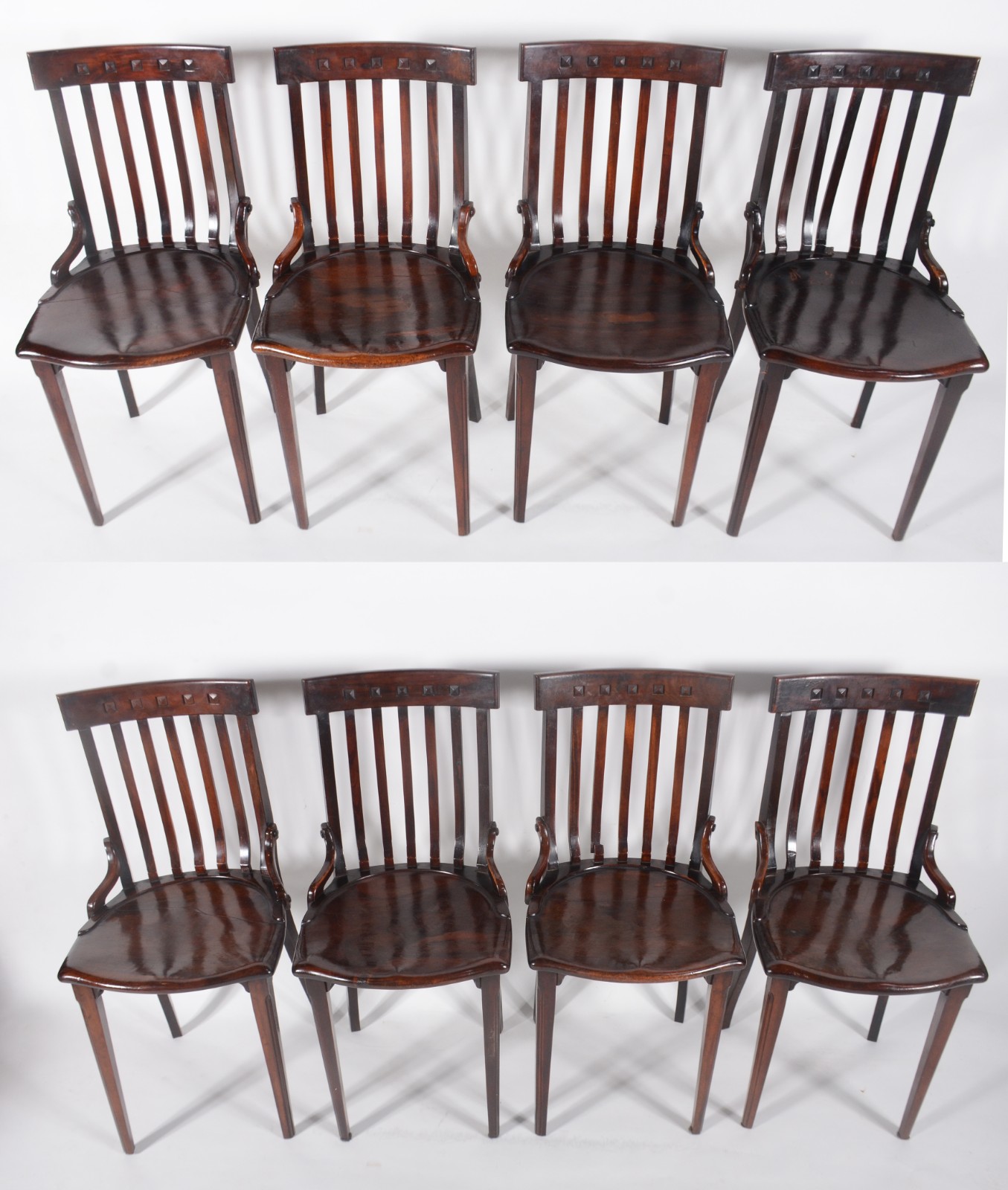 Mesa de jantar de madeira nobre, feitio oval (1,26 x 1,10 m.) com 2... - foto 7 de 11