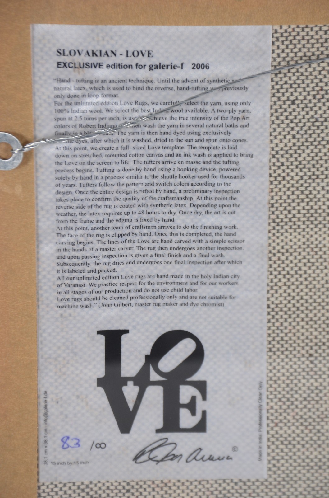Robert Indiana (1928-2018), Love - foto 5 de 6