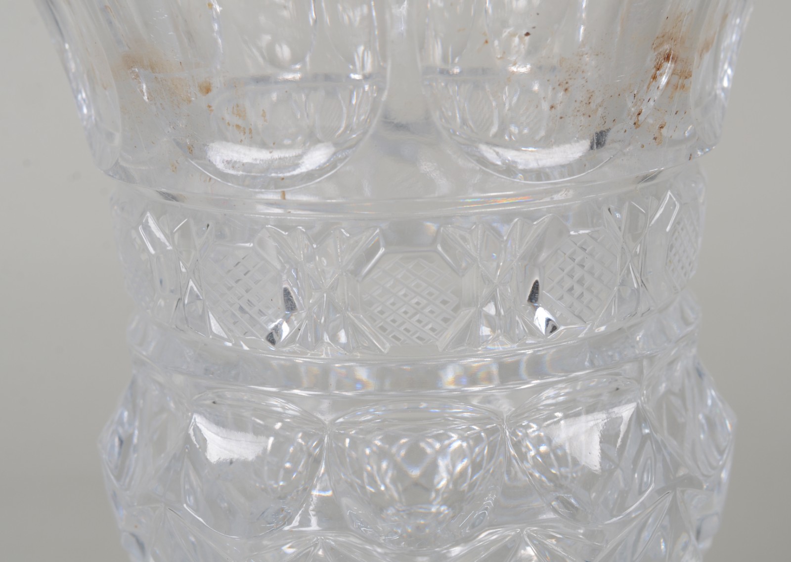 Compoteira de cristal tcheco lapidado. - foto 9 de 9