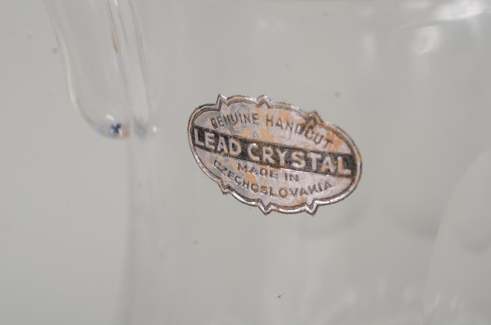 Jarra para água de cristal tcheco lapidado. - foto 8 de 9