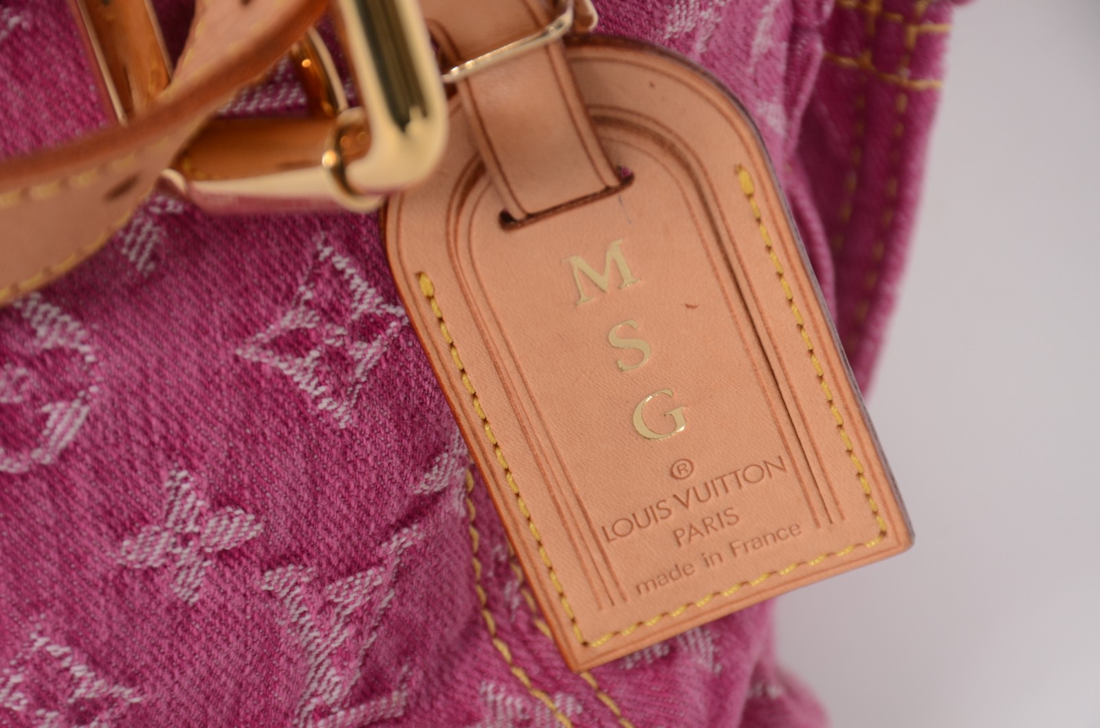 Louis Vuitton (1854), Monogram denim shoulder Baggy pink - foto 6 de 10