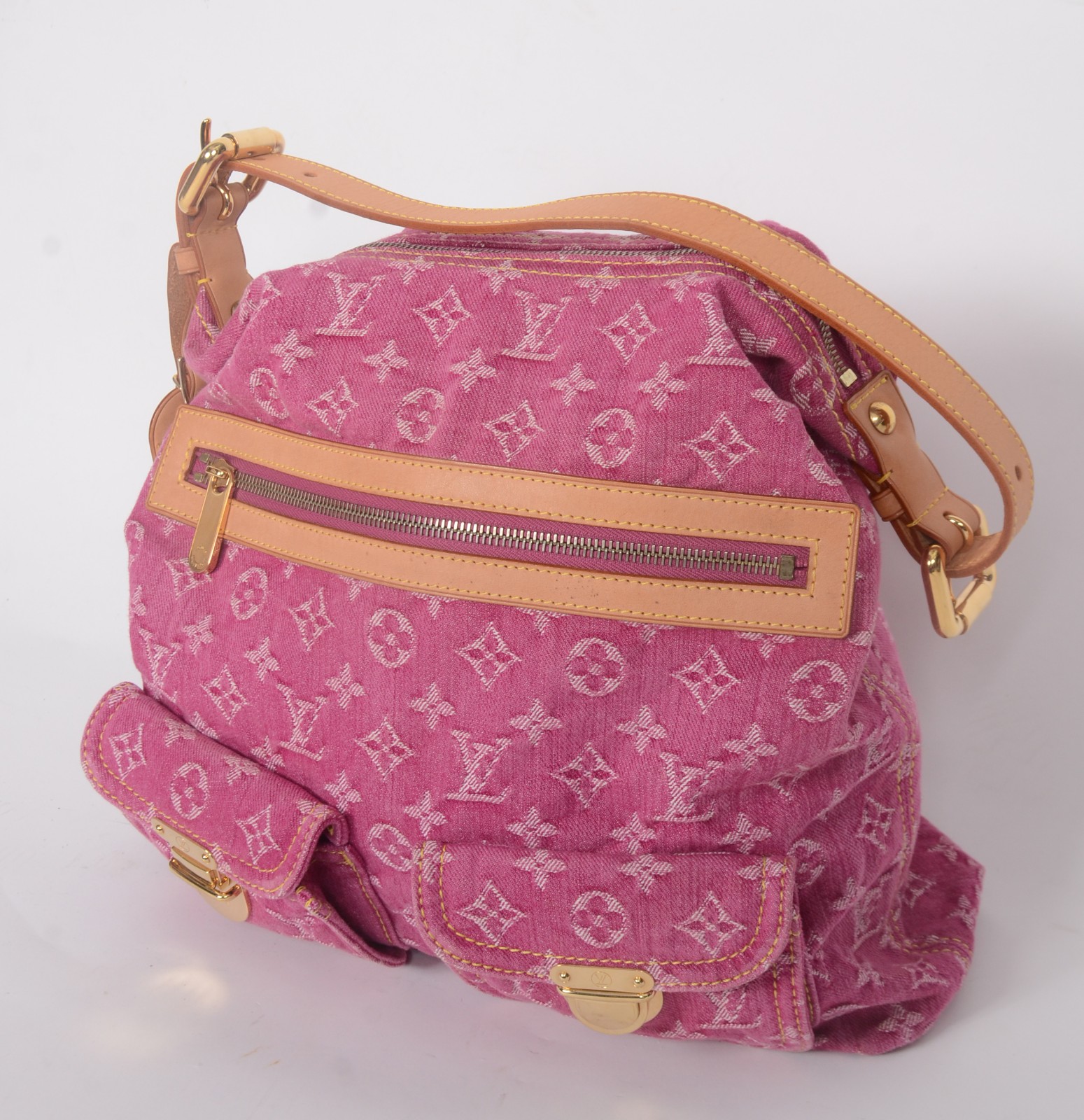 Louis Vuitton (1854), Monogram denim shoulder Baggy pink - foto 1 de 10