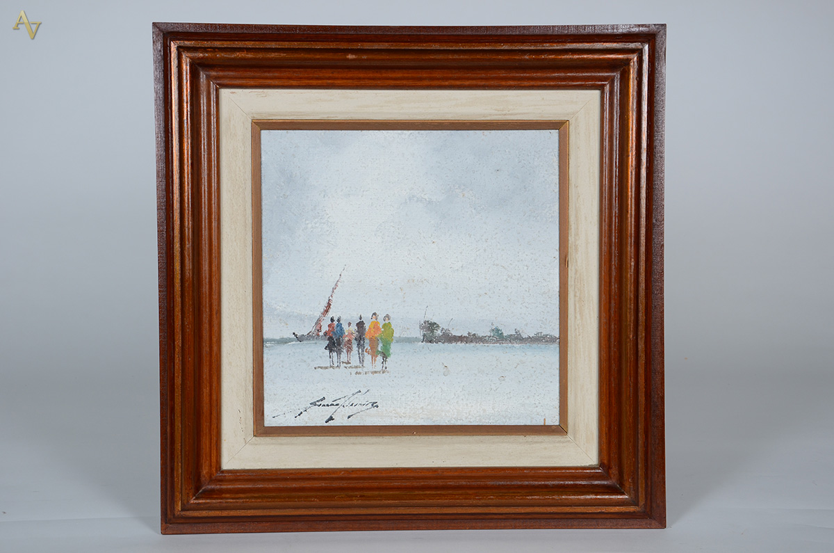 SANSÃO PEREIRA (1926 - 2014) - Praia - ost - 30 x 30 - foto 1 de 3