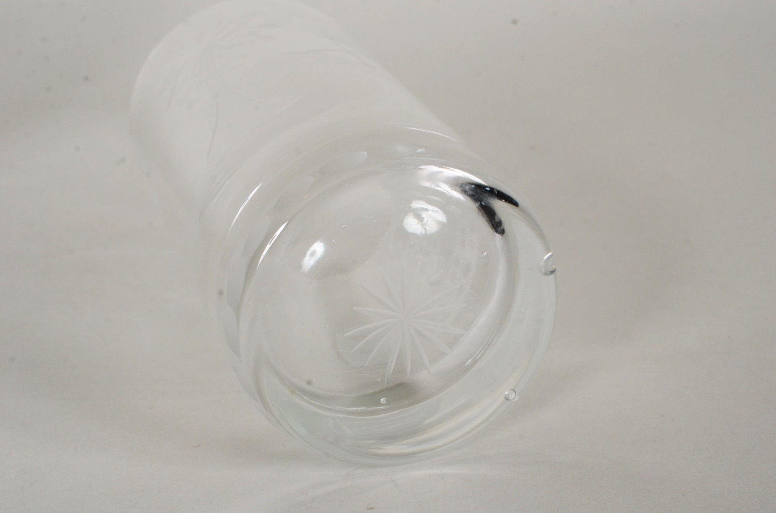 Sete copos longos para Whisky de cristal com inscrições "Bahia". Um... - foto 2 de 5