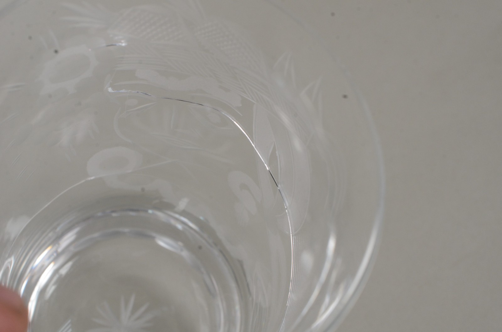 Sete copos longos para Whisky de cristal com inscrições "Bahia". Um... - foto 4 de 5