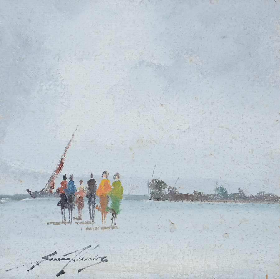 SANSÃO PEREIRA (1926 - 2014) - Praia - ost - 30 x 30 - foto 2 de 3