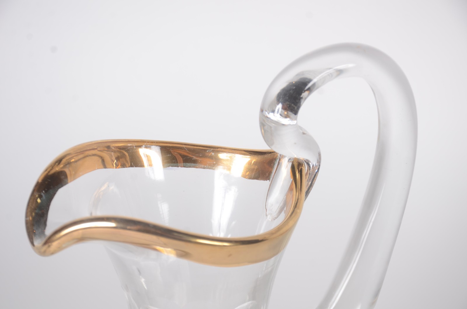 Conjunto com jarra para refresco e 5 copos de cristal com detalhes... - foto 5 de 7