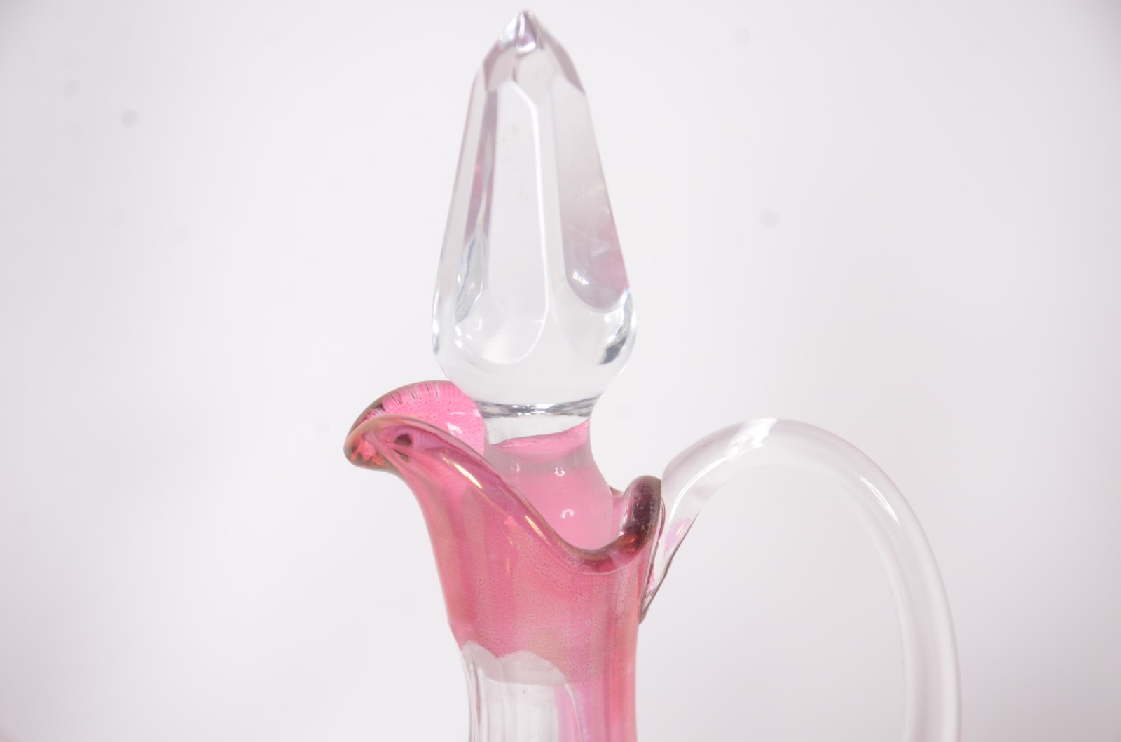 Cinco galhetas em demi cristal na cor doublé rosa, decorados com... - foto 4 de 8