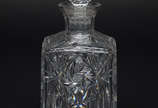 Garrafa de cristal tcheco lapidado. Altura 24 cm. - Garrafa de cristal tcheco lapidado. Altura 24 cm.