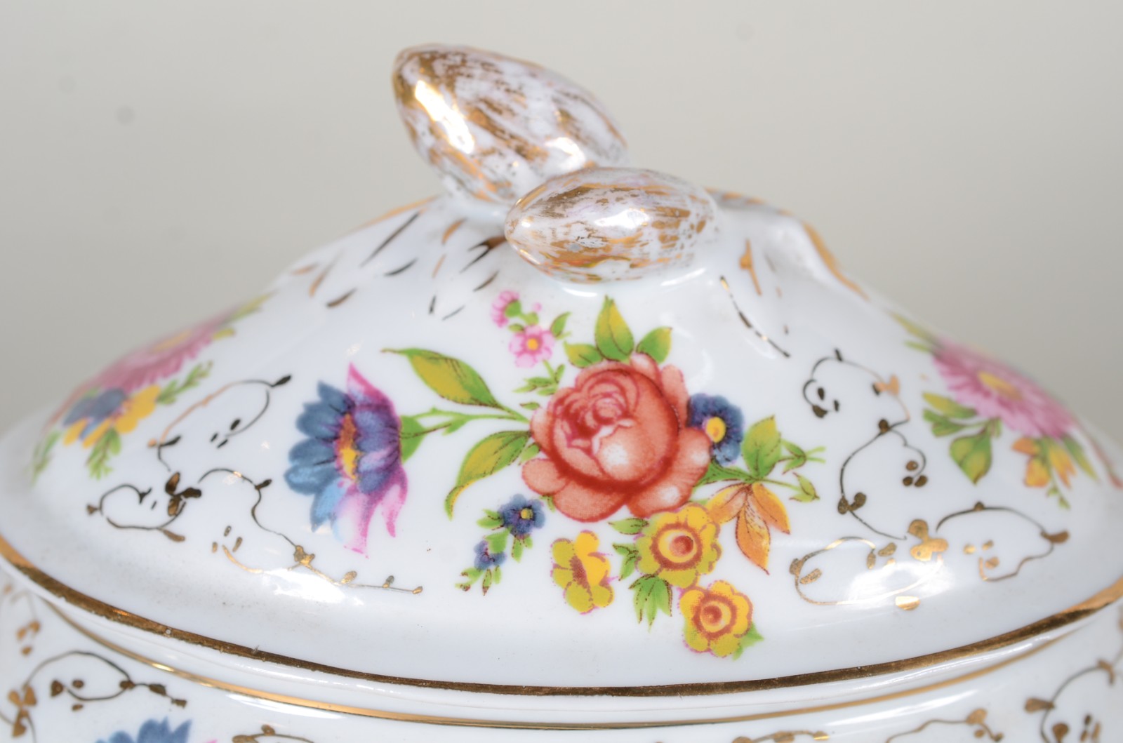 Mini sopeira com presentoir de porcelana portuguesa "Ilhavo", branca... - foto 2 de 8