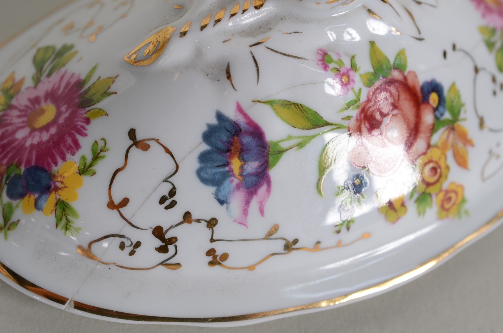 Mini sopeira com presentoir de porcelana portuguesa "Ilhavo", branca... - foto 8 de 8