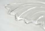 Centro de mesa de cristal na forma de caramujo ... - Centro de mesa de cristal na forma de caramujo estilizado (lascado na borda)