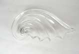 Centro de mesa de cristal na forma de caramujo ... - Centro de mesa de cristal na forma de caramujo estilizado (lascado na borda)